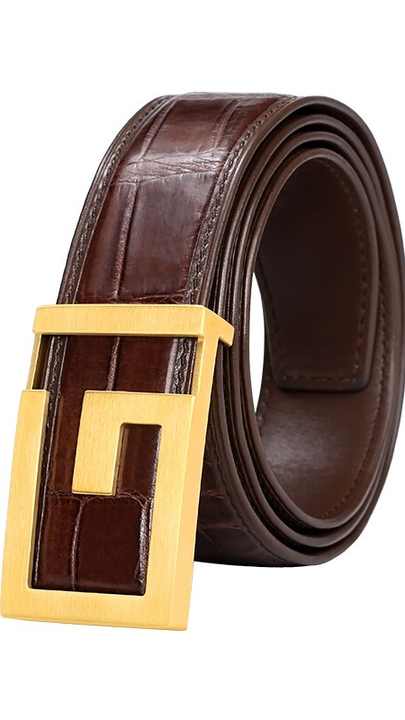 Alligator Leather Man Belts High Quality Designer Belts