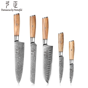 Cuchillo de Acero Damasco VG10 Personalizado de Primera Calidad y Cuchillo de <span class=keywords><strong>Chef</strong></span> Afilado de 8 Pulgadas <span class=keywords><strong>para</strong></span> <span class=keywords><strong>Marcas</strong></span> de <span class=keywords><strong>Cuchillos</strong></span> de Cocina Profesionales - Product Image 3