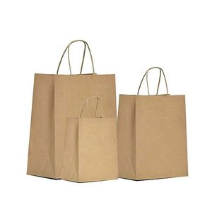 Sac fourre-tout portable en papier kraft durable pour vêtements, chaussures, chaussettes, emballage, cadeau populaire, artisanat avec impression offset à chaud - Product Image 1