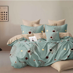 90gsm sợi nhỏ vải quilt Cover <span class=keywords><strong>bedding</strong></span> <span class=keywords><strong>Set</strong></span> hoa hình học mô hình hoạt hình cho nhà sử dụng với Khăn trải giường - Product Image 3