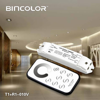 Regulador de Intensidad Táctil LED T1+R1-010V AC 85-265V, Interruptor de Atenuación 0-10v