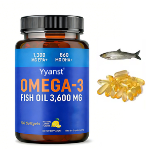 OEM/ODM Huile de poisson naturelle en gélules, haute concentration d'oméga-3, favorise la santé cardiaque, dose personnalisée. - Product Image 1