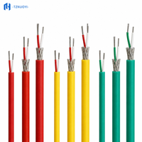 Câble en caoutchouc silicone à 3 conducteurs résistant aux hautes températures, diamètre extérieur 4,5 mm, fil électrique flexible pour élément chauffant