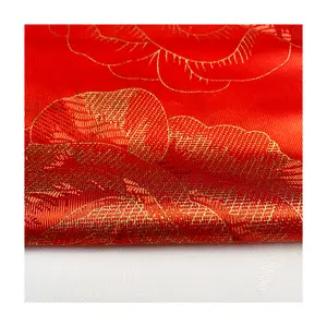 Everen Vàng Nở Hoa Bột 60-110gsm 100% Polyester Jacquard Sợi Nhỏ Nệm Tricot Vải