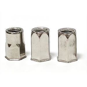 고강도 부식 방지 접시 반 육각 리벳 너트 스테인레스 스틸 DIN7339 금속 광택 용 나사 인서트 - Product Image 1
