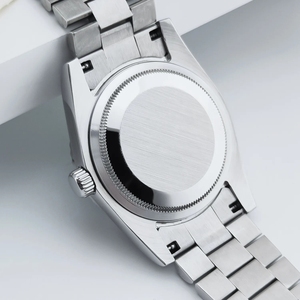 39mm hombres de lujo sin logotipo automático mecánico Nh36 día y fecha muñeca corona logotipo personalizado reloj impermeable - Product Image 6