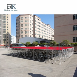Plataforma de Escenario Plegable de Alta Calidad para Eventos al Aire Libre y Bodas, de Aleación de Aluminio Negra, Venta al Por Mayor - Product Image 4