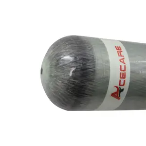 Acecare 6.8L CE 300Bar yüksek basınç gaz silindiri için Paintball tüplü SCBA EEBD solunum oksijen silindiri