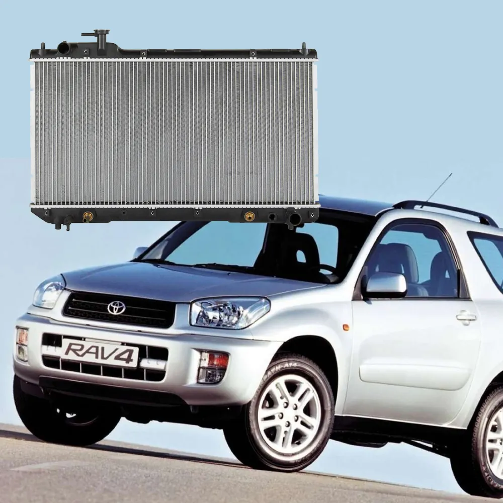 Radiador de sistema de refrigeración por agua de alto rendimiento OEM 16400-7A480 CU2292 para enfriador Toyota RAV4 Base L4 2.0L 1998-2000