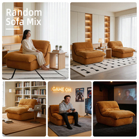 Modulares Wohnzimmer-Sofa, Vakuumverpackte Kompressionssofas, Luxuriöse Rahmenlose Schaumstoff-Sektionalsofas