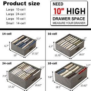 Closet Organizers and <b>Storage</b> <b>Box</b> Wardrobe Clothes Organizer for Pants Jeans T-shirt Drawer Organizer for Clothing - Product Image 5
