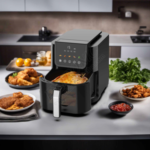 Nuevo Diseño Freidora de Aire Digital Inteligente sin Aceite de 6L, 7L, 8L, 12L, Freidora de Aire Rápida, Freidora de Aire con Diseño para Pescado y BBQ, Freidora de Aire Caliente - Product Image 1