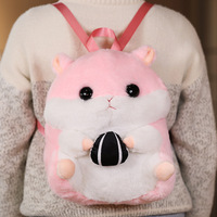 Peluche Hamster à Prix Bas Personnalisable pour Réchauffer les Mains Sac à Dos Jouet en Peluche Hamster Cartoon Jouet en Peluche pour Enfants pour Halloween