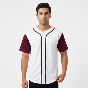 Anti wrinkle Men Baseball Jersey premium quality sports wear latest designs hot selling Baseball Jersey with custom logocolor - Product Image 1