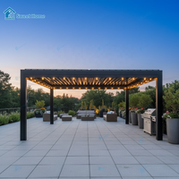 Pergola en aluminium de haute qualité Sweet Home, facile à assembler, résistante aux intempéries, pour patio extérieur, jardin, cour arrière, à lames orientables