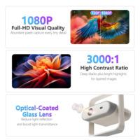 Proyektor Topleo 4K WiFi BT Video Film Sinema LED Smart Android Teater Nirkabel Rumah Portabel Mini Proyektor
