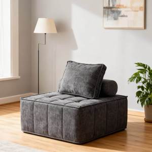 Ensemble de canapés modulaires de style simple et moderne, sièges confortables pour salon ou chambre, <span class=keywords><strong>canapé</strong></span> en <span class=keywords><strong>tissu</strong></span> de forme carrée - Product Image 2