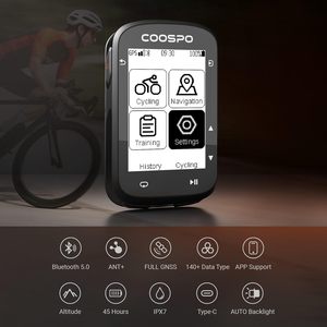 COOSPO CS500 Ciclocomputador Inalámbrico de 2.6 Pulgadas con GPS, BT 5.0, Retroiluminación Automática, Velocímetro, Navegación de Rutas, Resistente al Agua IP67 - Product Image 3