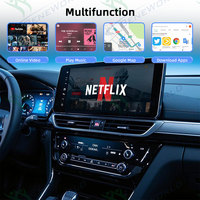 Boîte multimédia vidéo sans fil CarPlay AI Box Android 14 4 Go de RAM 32 Go de ROM, prend en charge YouTube Netflix WiFi Bluetooth Plug and Play