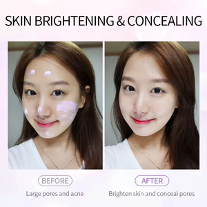 Venta al por mayor 40G Control de aceite de tres colores Imprimación duradera Hidratante Aislamiento Base Cuidado Crema de aislamiento Maquillaje facial simple - Product Image 4