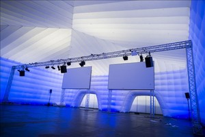 Xz OEM ODM ngoài trời trắng lớn Inflatable hiển thị Cube với đèn LED không thấm nước triển lãm lều - Product Image 5