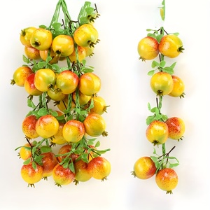 สายแขวนผลไม้เทียมพวงทับทิมเสมือนจริงสำหรับตกแต่งผนังบ้านห้องครัวฟาร์มสำหรับฮาโลวีนและคริสต์มาส - Product Image 2