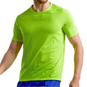 T-shirt tricoté à manches courtes pour homme grande taille, décontracté, sportif, séchage rapide, 200 grammes, polyester, col rond, respirant, personnalisable - Product Image 4