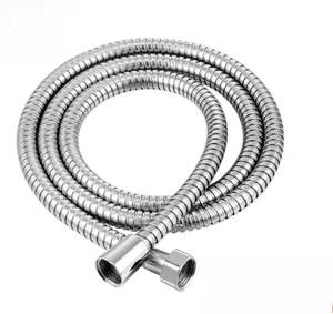 Manguera Flexible de Acero Inoxidable Plateado de Estilo Moderno para Baño, Longitud de 1.5m/2m, Diámetro Interior de 1/2, Fácil Instalación, 300 psi, 3 Años de Garantía - Product Image 1