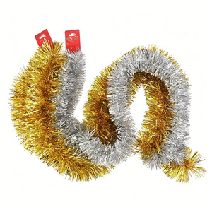 Guirnalda de Oropel Metálico Brillante en Oferta, Decoración Navideña para Árbol, Hogar y Eventos - Product Image 6