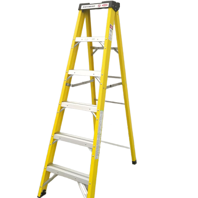Fiberglass Ladder Electricians 7 Tread FRP