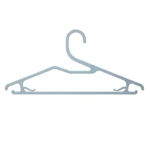 Hanger wind resistant multi-way neck line protecting Solid plastic garment Hanger