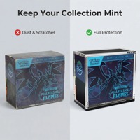 Boîte de présentation magnétique en acrylique pour PKMN Elite Trainer Box, protection anti-poussière transparente, boîte de rangement, vitrine de collection