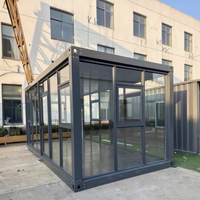 Maison préfabriquée de luxe de 20 pieds, mobile, amovible, modulaire, conteneur préfabriqué, maison détachable