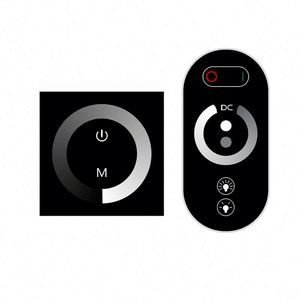 Gradateur mural à écran tactile 86*86 luminosité réglable contrôle de couleur unique 12v 24v 8a 192w led gradateur rf télécommande - Product Image 1