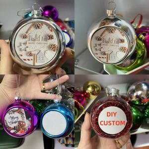 Adornos Navideños Sublimables de 4cm, 6cm y 8cm, Bolas de Navidad con Espacio para Fotos, para Manualidades y Decoración del Árbol de Navidad - Product Image 5
