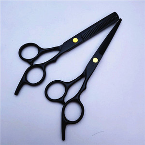 Tijeras profesionales de acero inoxidable para adelgazar el cabello, 6 pulgadas, mango largo, cabeza recta, para uso estético - Product Image 4