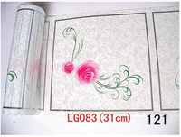 Feuille de marquage à chaud en PET à motif floral coloré pour panneaux muraux et de plafond intérieurs