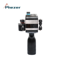 Impresora de inyección de tinta portátil TIJ con tinta ecosolvente, boquilla Ricoh, tinta de secado rápido, 1-12.7mm, 2-12.7mm, codificación automática de fecha de caducidad para cajas y bolsas, huevos