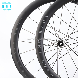 Juego de <span class=keywords><strong>Ruedas</strong></span> de <span class=keywords><strong>Carbono</strong></span> para Bicicleta de Carretera SeeMore, Delanteras de 40 mm, Traseras de 50 mm, con Radios Aero CX-ray, Buje de Trinquete de 54 Dientes, para Ciclismo de <span class=keywords><strong>Gravel</strong></span> y Carreras - Product Image 6