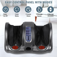 Relaxateur électrique multifonction pour les pieds, télécommande, rouleaux vibrants, amélioration de la circulation sanguine des pieds, masseur pour neuropathie
