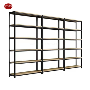 Estante Modular Industrial <span class=keywords><strong>de</strong></span> <span class=keywords><strong>Madera</strong></span> y Metal <span class=keywords><strong>de</strong></span> 5 Niveles, Estructura <span class=keywords><strong>de</strong></span> Acero Resistente, Estantería para Comercio Minorista, Estante para Mercancía <span class=keywords><strong>de</strong></span> Boutique - Product Image 2