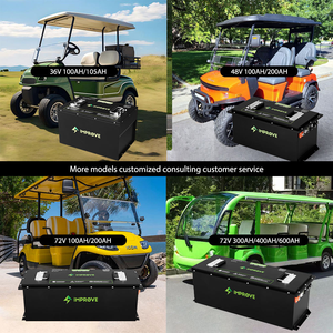 Batterie LiFePO4 à semi-conducteurs 48V 100Ah 150Ah 205Ah pour voiturette de golf, avec application Bluetooth intelligente, pour <span class=keywords><strong>Club</strong></span> Car, 6000+ cycles - Product Image 2