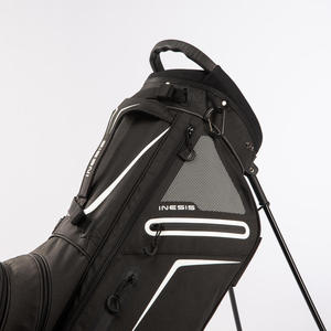 Bolsa de golf de nylon negra impermeable y ligera con soporte, personalizada con el logo de la fábrica BSCI, para hombres. - Product Image 6