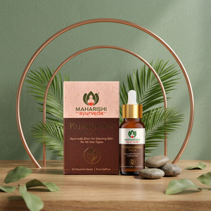 Aceite de Extracto Herbal Kumkumadi - Líquido Natural en Botella para una Piel Radiante Maharishi - Product Image 2