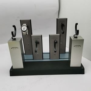 2024 baru kayu persegi panjang paparan merek promosi tempat penyimpanan tampilan jam tangan - Product Image 4