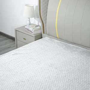 3D Jacquard Wheatear Design Grey Flannel Fleece <b>Blanket</b> for Home Lightweight Fuzzy Soft Cozy Warm Customized Throw <b>Blanket</b> - Product Image 6