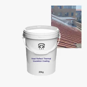 9001 ISO 14001 Waterperoof resistente al calore solare riflettente temperatura di caduta del tetto vernice di rivestimento
