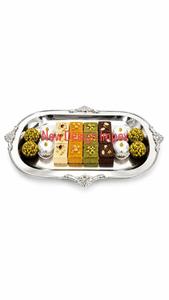Heavy Duty Stainless Steel Chocolate Serving <b>Tray</b> With Stylish Design For Professional Bakery Restaurant Hotel <b>Buffet</b> Service - Product Image 5