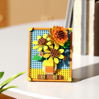 Peintures Célèbres Blocs de Construction Micro ABS 20 Pièces Mosaïque Pixel Artistique Jouet Éducatif DIY Cadeau pour Enfants de 8 Ans et Plus