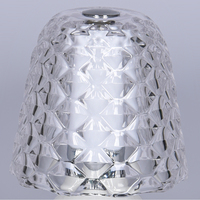 Lampe de table LED à dôme en cristal, rechargeable, à commande tactile, style moderne français, luxe, portable, lampe de chevet, batterie